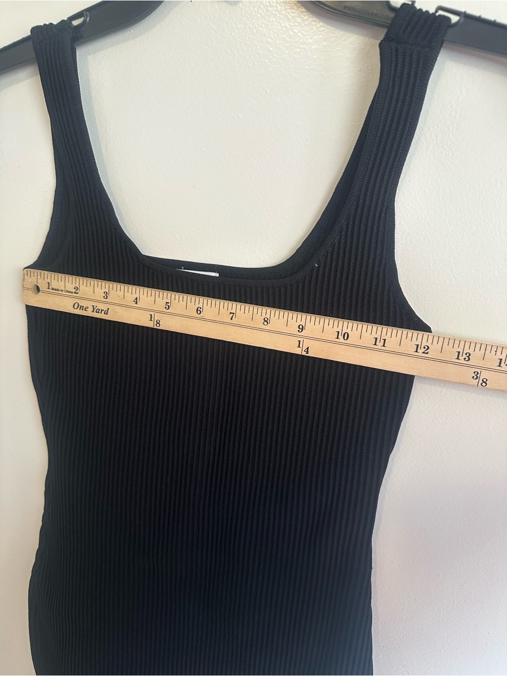 Princess Polly Black Ribbed Square-Neck Mini - Picture 6 of 10